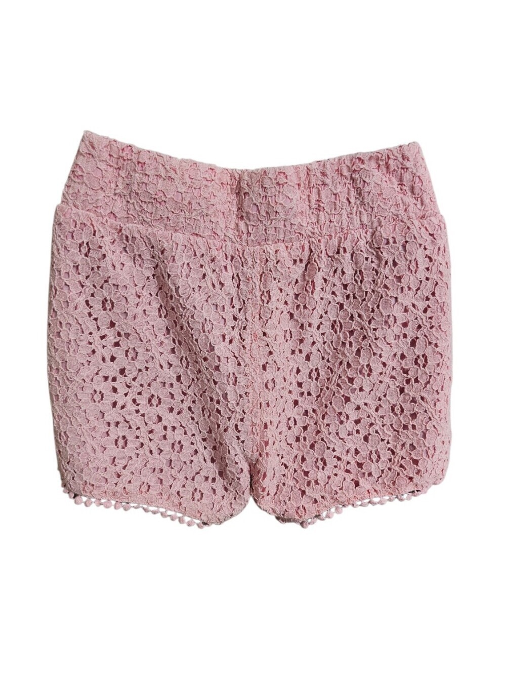 Tinseltown MD Pink Lace Flower Shorts - Picture 6 of 12
